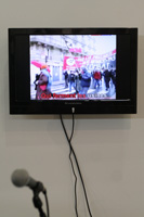 Ivan Brazhkin. Rebel Karaoke, 2011-2012. Interactive video installation.