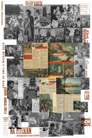 Collage from the “Farmhands in Factories and Boas in Brasseries” exhibition entitled "Travels". Graphic design: Paweł Olszczyński