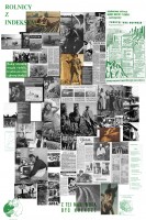 Collage from the “Farmhands in Factories and Boas in Brasseries” exhibition entitled "Work-Bread". Graphic design: Paweł Olszczyński