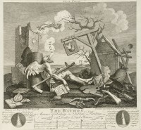 William Hogarth (1697-1766), Tail Piece lub The Bathos, 1764, Gabinet Rycin Biblioteki Uniwersyteckiej w Warszawie. 