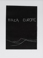 Wilhelm Sasnal, „Europa 4”, 2010, linoryt na papierze. Dzięki uprzejmości artysty.