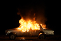 Superflex, "Burning car", 2008
