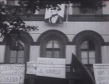 Lipanjska gibanja - June Turmoil (Czerwcowe niepokoje), 1968, Jugosławia, 10', czarno-biały, produkcja: Neoplanta film, Nowy Sad