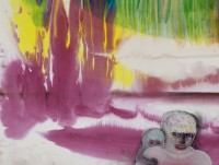 Miriam Cahn, out of here, quick!, 19.06.2018, pastel and watercolor on paper, 72 x 97 cm. Courtesy of the artist, Galerie Jocelyn Wolff, Paris and Meyer Riegger, Berlin/Karlsruhe