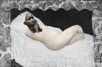 Frida Orupabo, Untitled (Lying Lady), digital C-print, 2018. Courtesy the artist and Galerie Nordenhake, Stockholm.