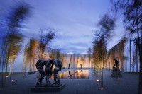 North Carolina Museum of Art, Raleigh, USA (2010) – view of Auguste Rodin's Sculpture Park, courtesy of Thomas Phifer and Partners