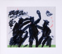 David Ter Oganjan, Bójka#2, 2008, color print on canvas, 38,5 44,5 cm