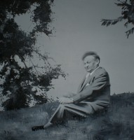 Wilhelm Sasnal, Broniewski, 2005, oil on canvas, 190x190 cm.