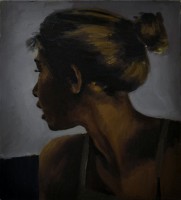 Lynette Yiadom-Boakye, Observer of Spring, 2013, oil on canvas, 55x50 cm.