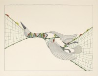 Manumie Qavavau, Untitled, graphite, 2006-2007, coloured pencil, ink on paper. Courtesy of the artist and West Baffin Eskimo Cooperative.