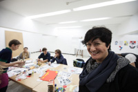 Warsztaty "Reklama to sztuka" prowadzone przez Magdę i Artura Frankowskich, fot. Bartek Stawiarski