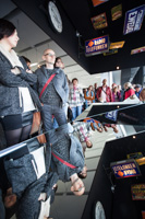 Oprowadzanie kuratorskie prowadzone prez Tomasza Fudalę, fot. Bartek Stawiarski
